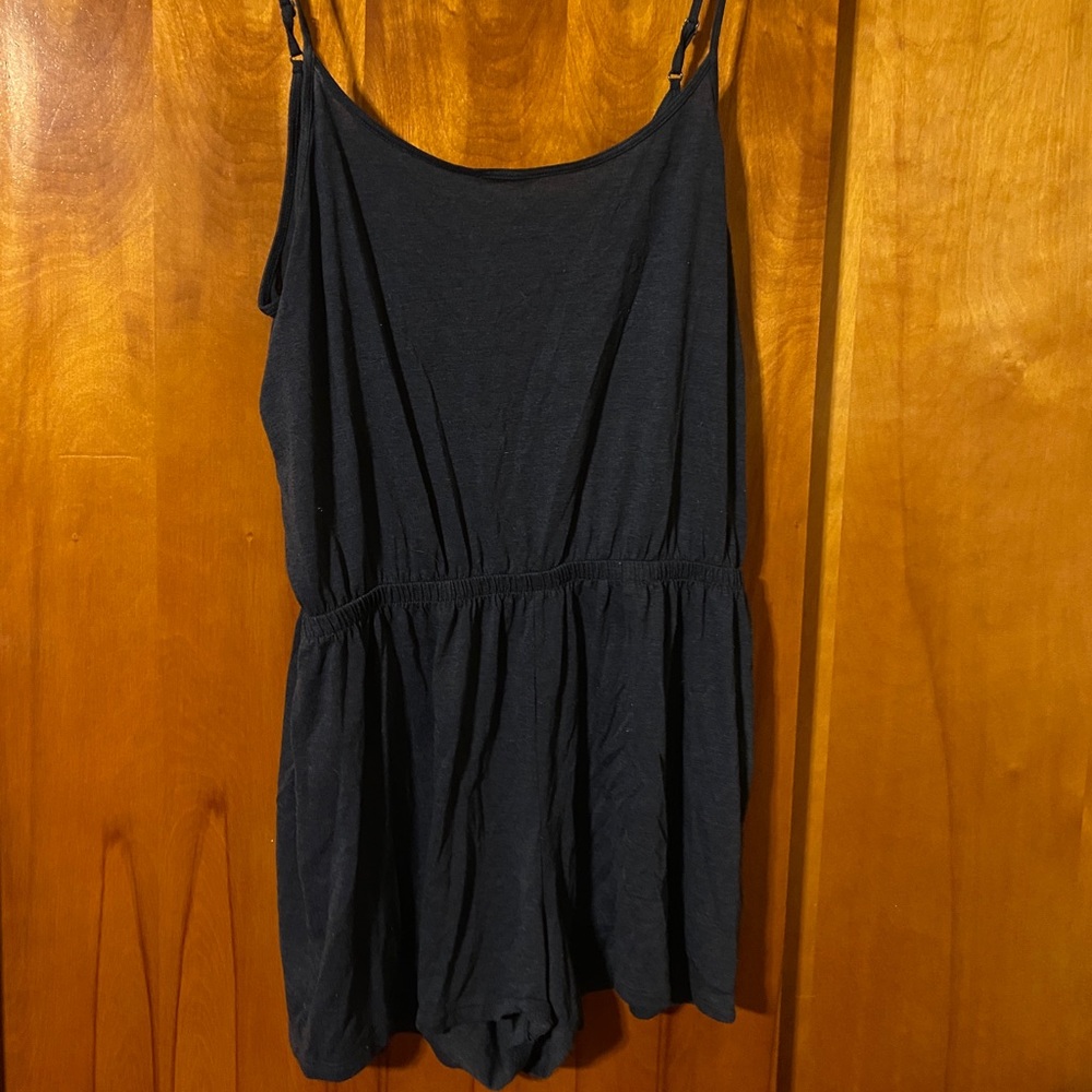womens blue romper